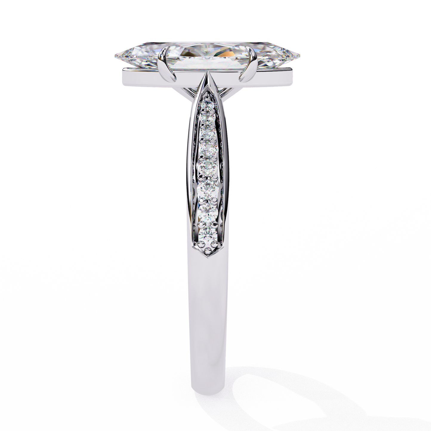 LGD Ring Marquise Stone (1.40ct) In 14K Gold