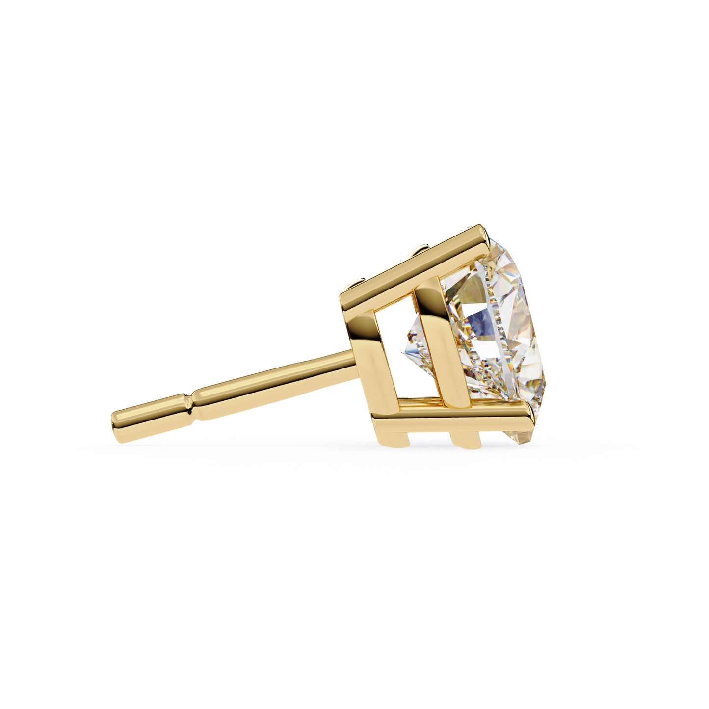 LGD Ear Studs Heart Stone (2.44ct) In 14K Gold