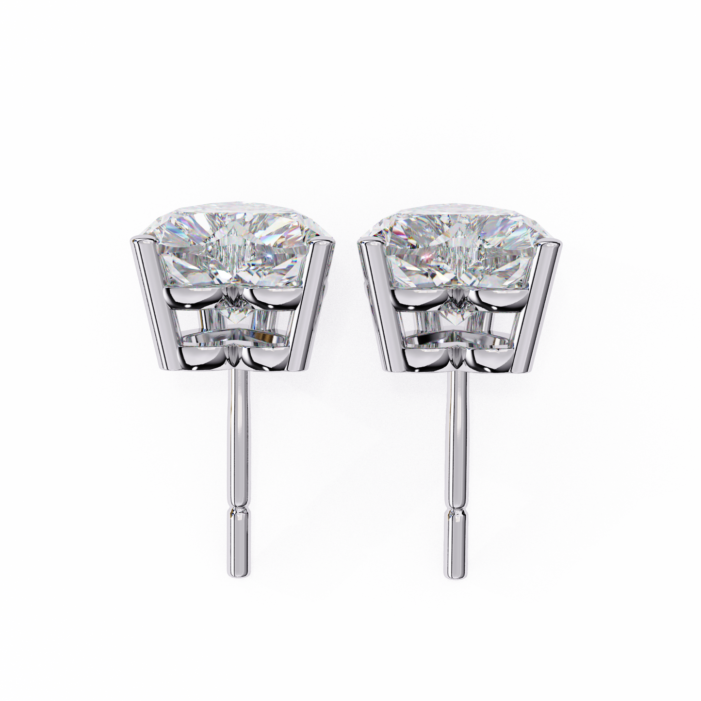 LGD Ear Studs Heart Stone (2.44ct) In 14K Gold