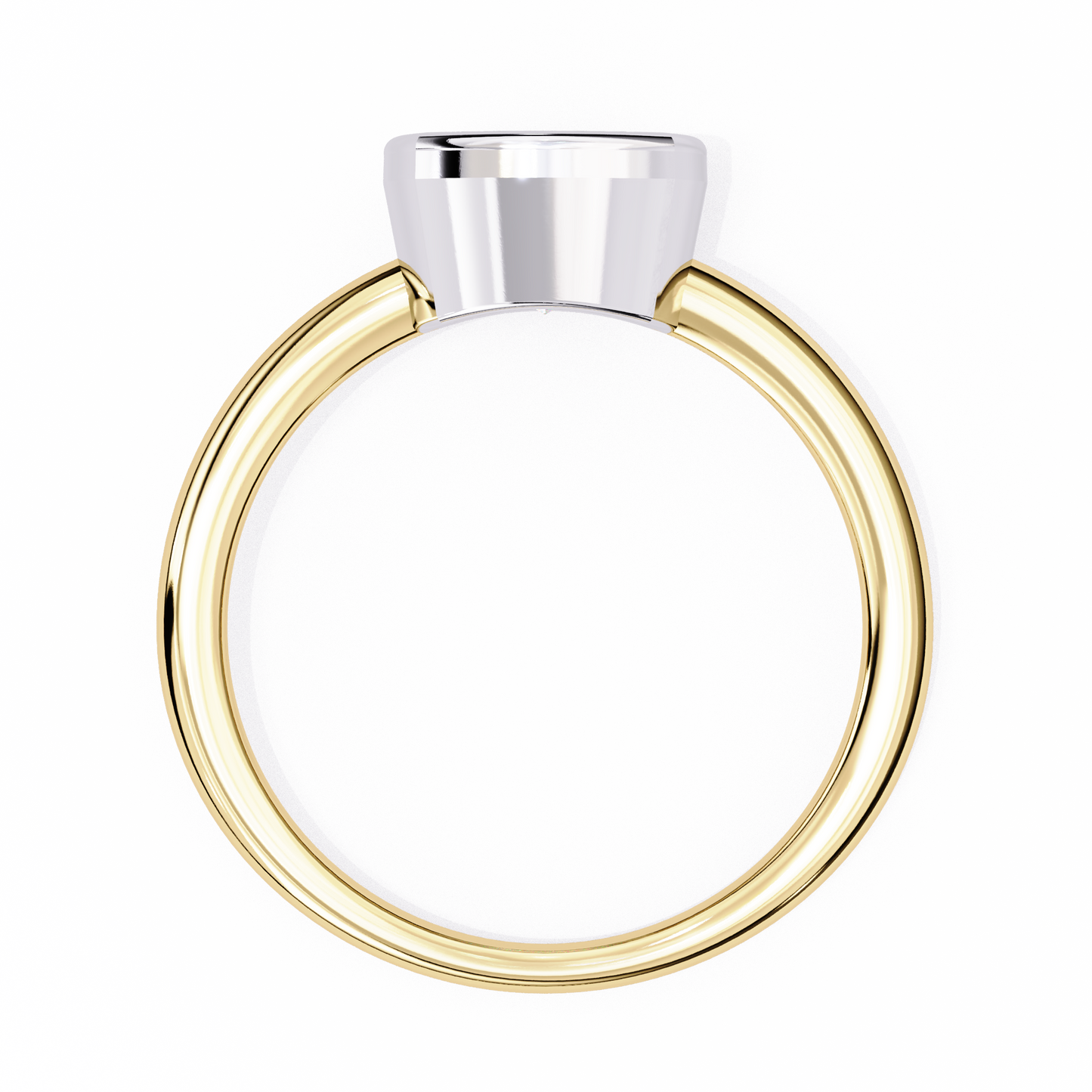 LGD Solitaire Ring Cushion Stone (1.78ct) In 14K Gold