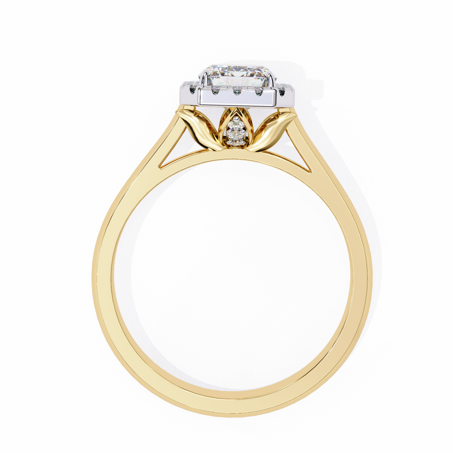 LGD Solitaire Ring Emerald Stone (2.74ct) In 14K Gold