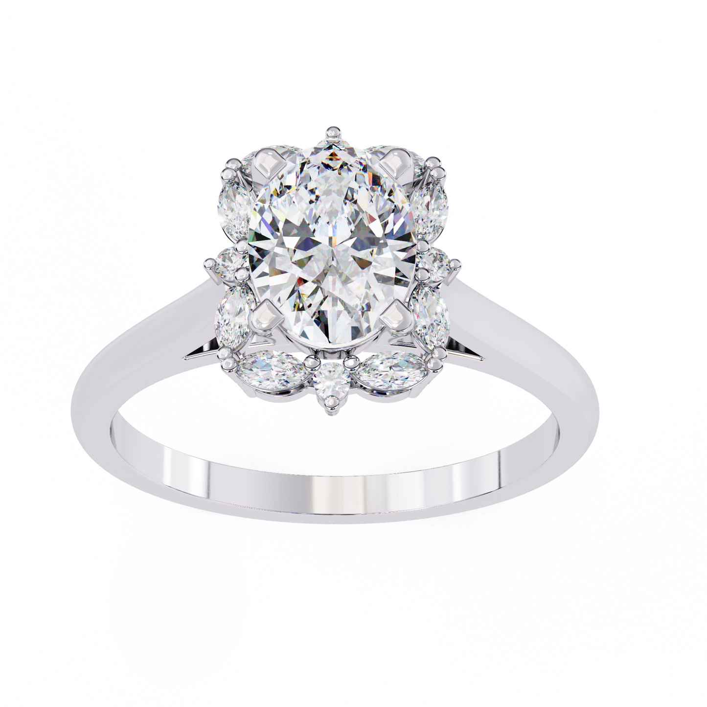 LGD Solitaire Ring Oval Stone (1.29ct) In 14K Gold #LGD-OV-CD136