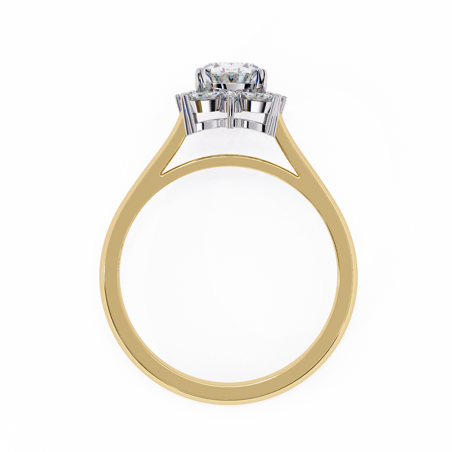 LGD Solitaire Ring Oval Stone (1.29ct) In 14K Gold #LGD-OV-CD136