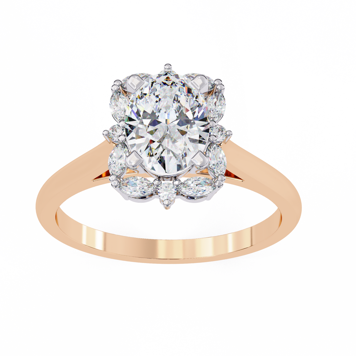 LGD Solitaire Ring Oval Stone (1.29ct) In 14K Gold #LGD-OV-CD136