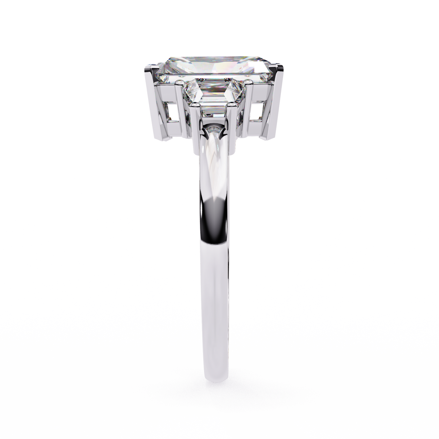 LGD Ring Solitaire Radiant Stone (4.19ct) In 14K Gold #LGD-RT-CD140