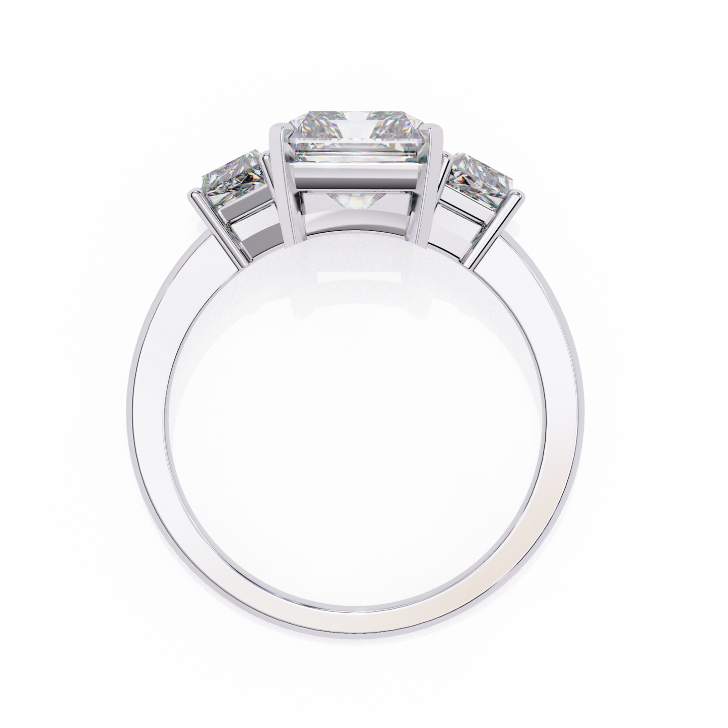 LGD Ring Solitaire Radiant Stone (4.19ct) In 14K Gold #LGD-RT-CD140