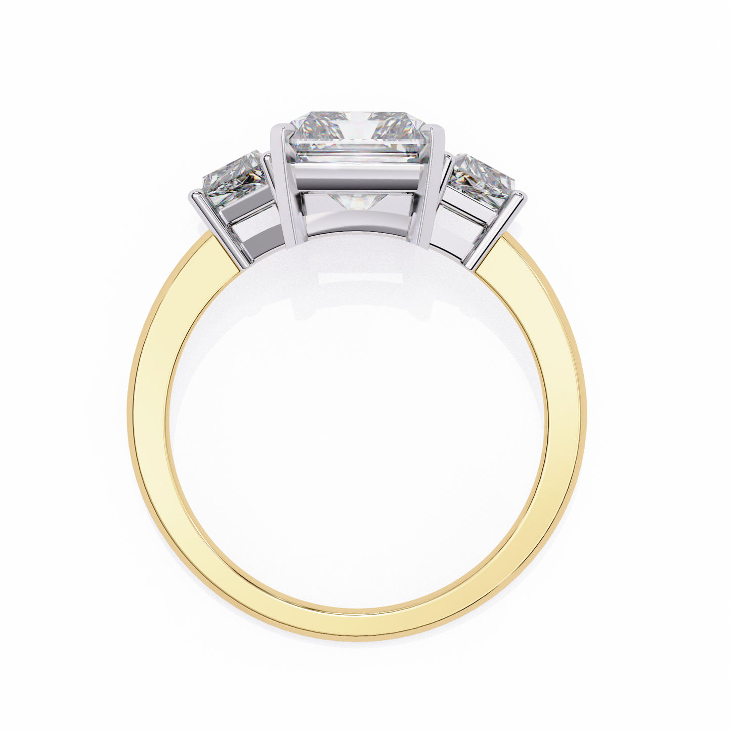 LGD Ring Solitaire Radiant Stone (4.19ct) In 14K Gold #LGD-RT-CD140