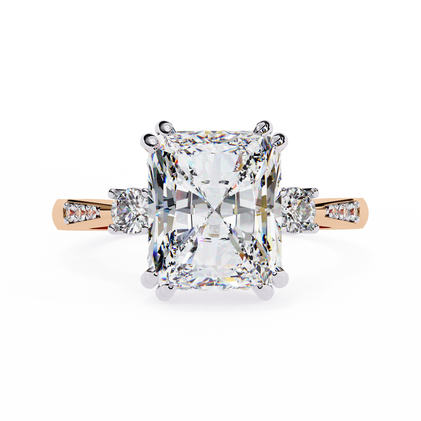 LGD Solitaire Ring Oval Stone (3.95ct) In 14K Gold
