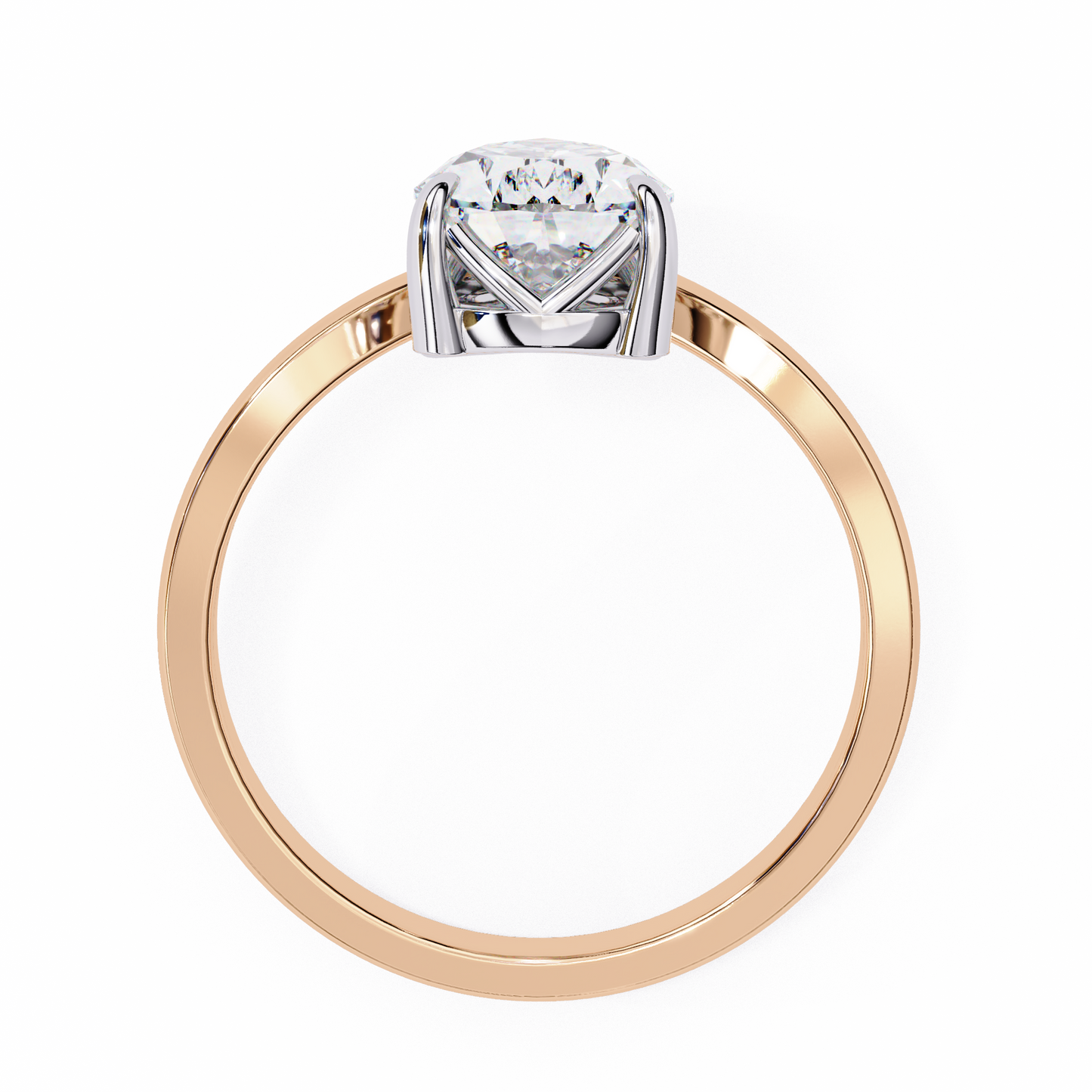 LGD Solitaire Ring Pear Stone (2.94ct) In 14K Gold #LGD-PE-CD147