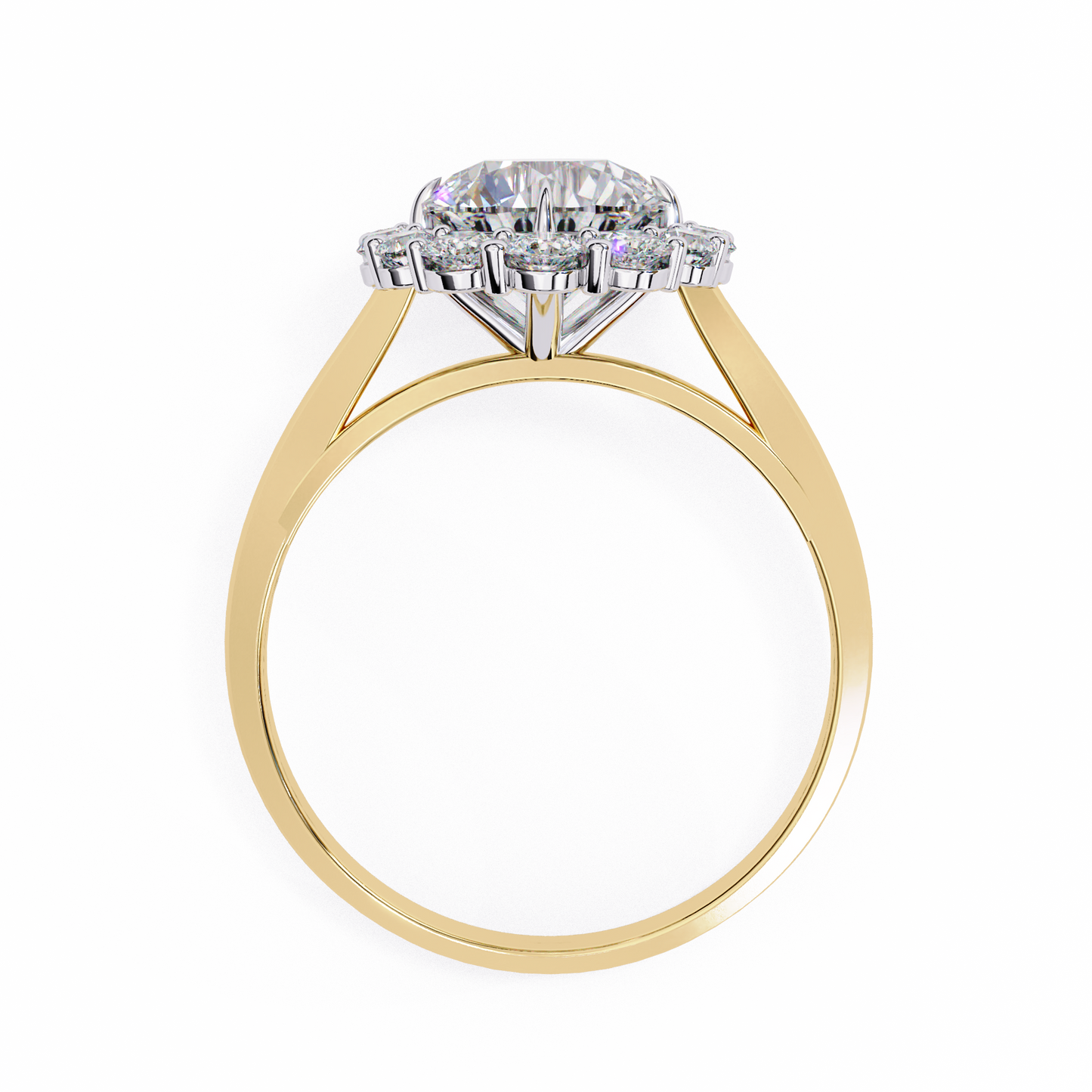 LGD Solitaire Ring Round Stone (2.17ct) In 14K Gold #LGD-RD-CD163