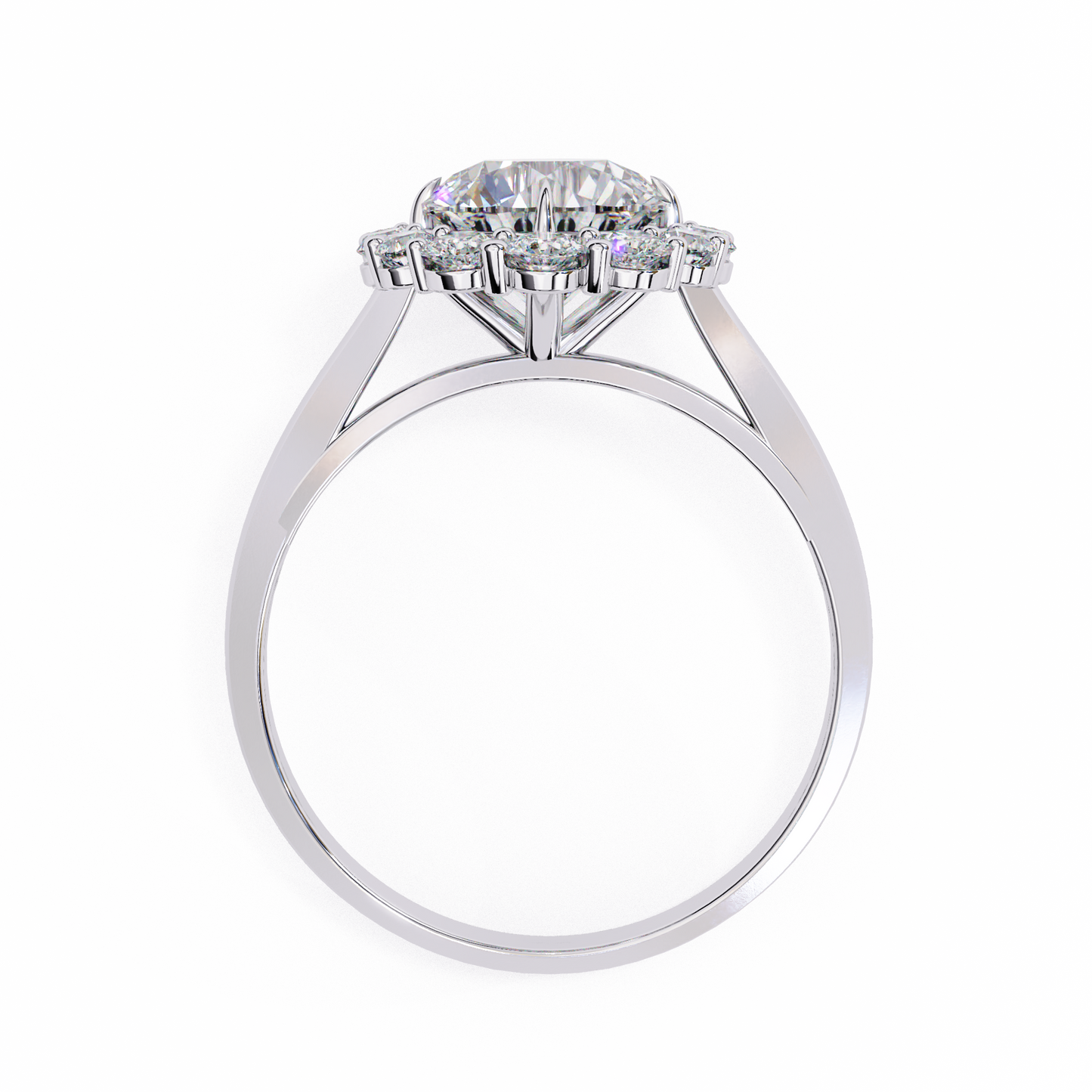 LGD Solitaire Ring Round Stone (2.17ct) In 14K Gold #LGD-RD-CD163
