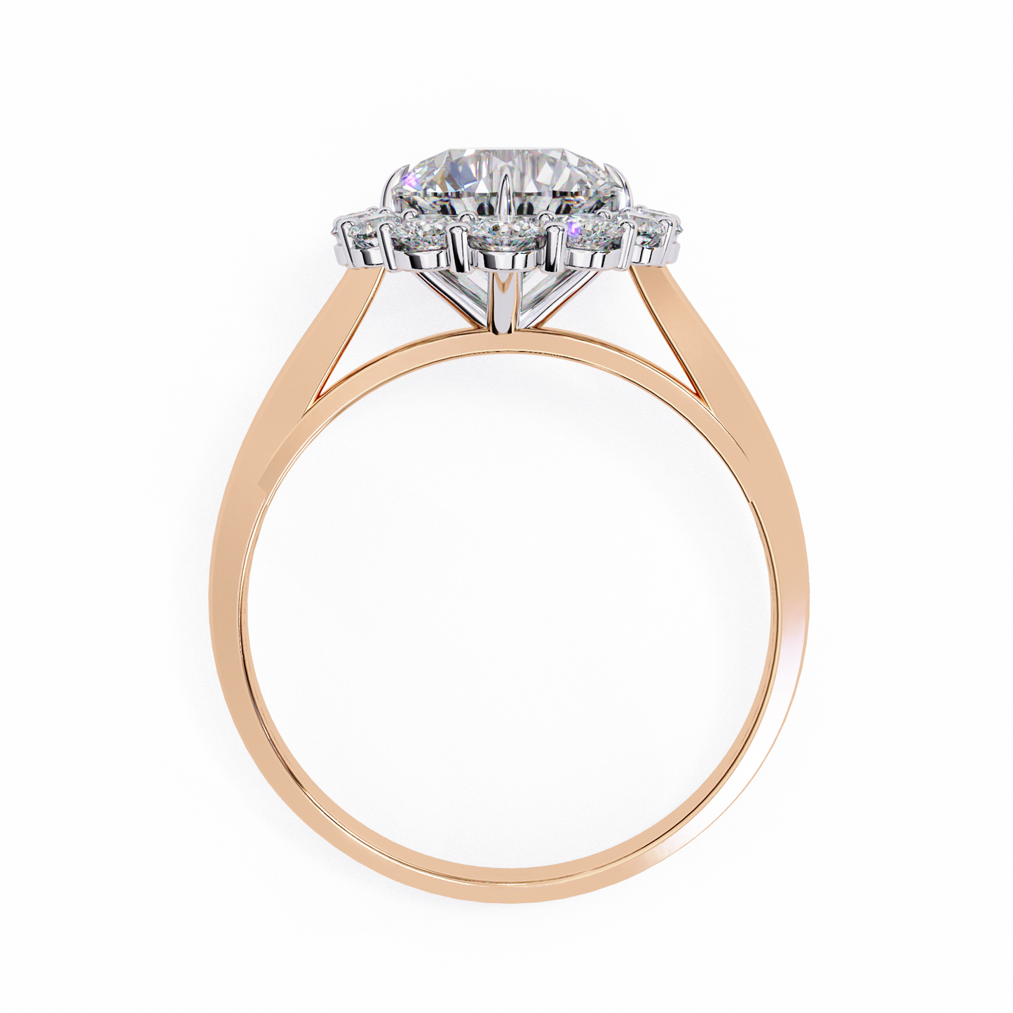 LGD Solitaire Ring Round Stone (2.17ct) In 14K Gold #LGD-RD-CD163