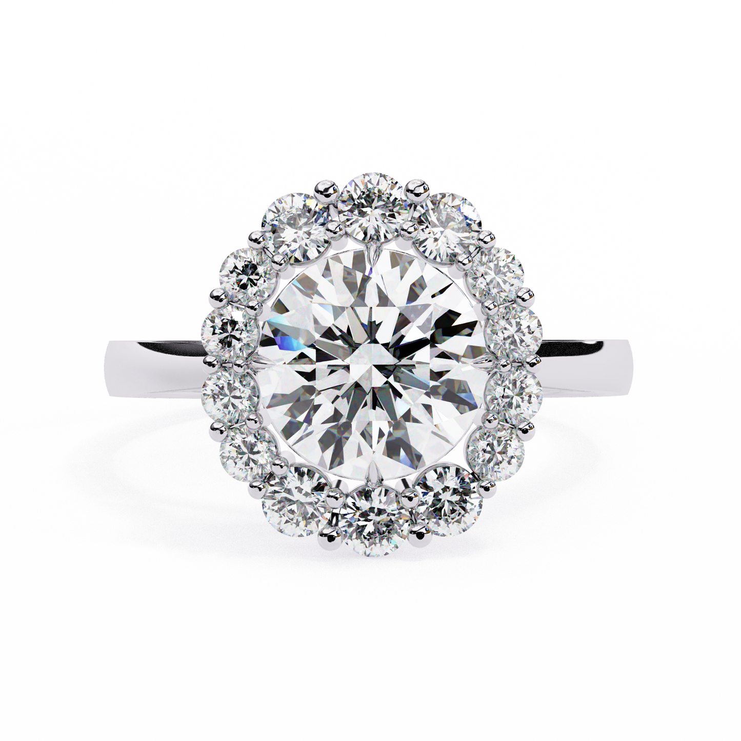 LGD Solitaire Ring Round Stone (2.17ct) In 14K Gold #LGD-RD-CD163