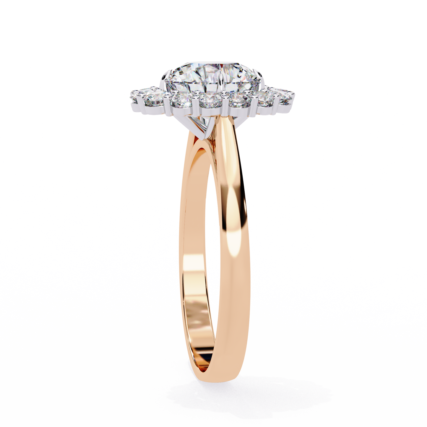 LGD Solitaire Ring Round Stone (2.17ct) In 14K Gold #LGD-RD-CD163