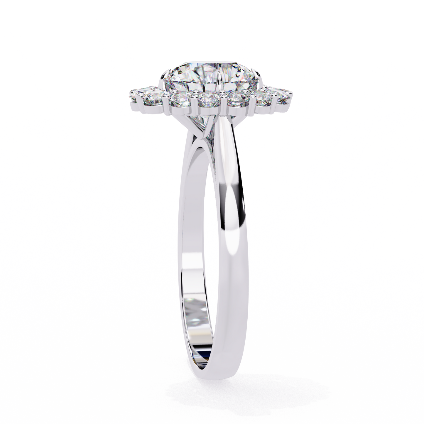 LGD Solitaire Ring Round Stone (2.17ct) In 14K Gold #LGD-RD-CD163