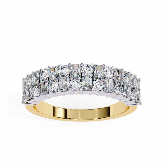 Lab Grown Diamond Ring Radiant Stone (1.19ct) In 14K Gold
