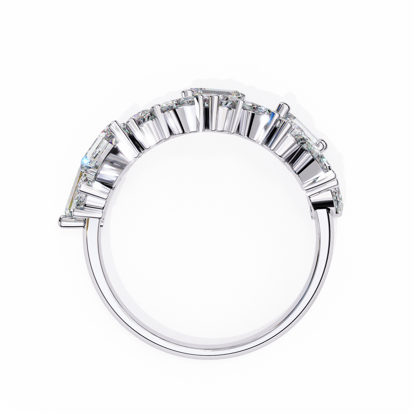 LGD Ring Round & Marquise Stone(1.63ct )In 14k Gold