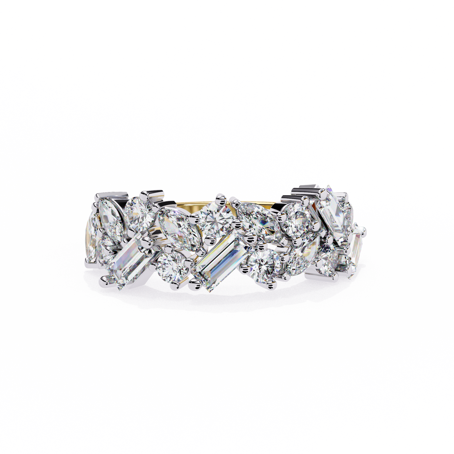 LGD Ring Round & Marquise Stone(1.63ct )In 14k Gold