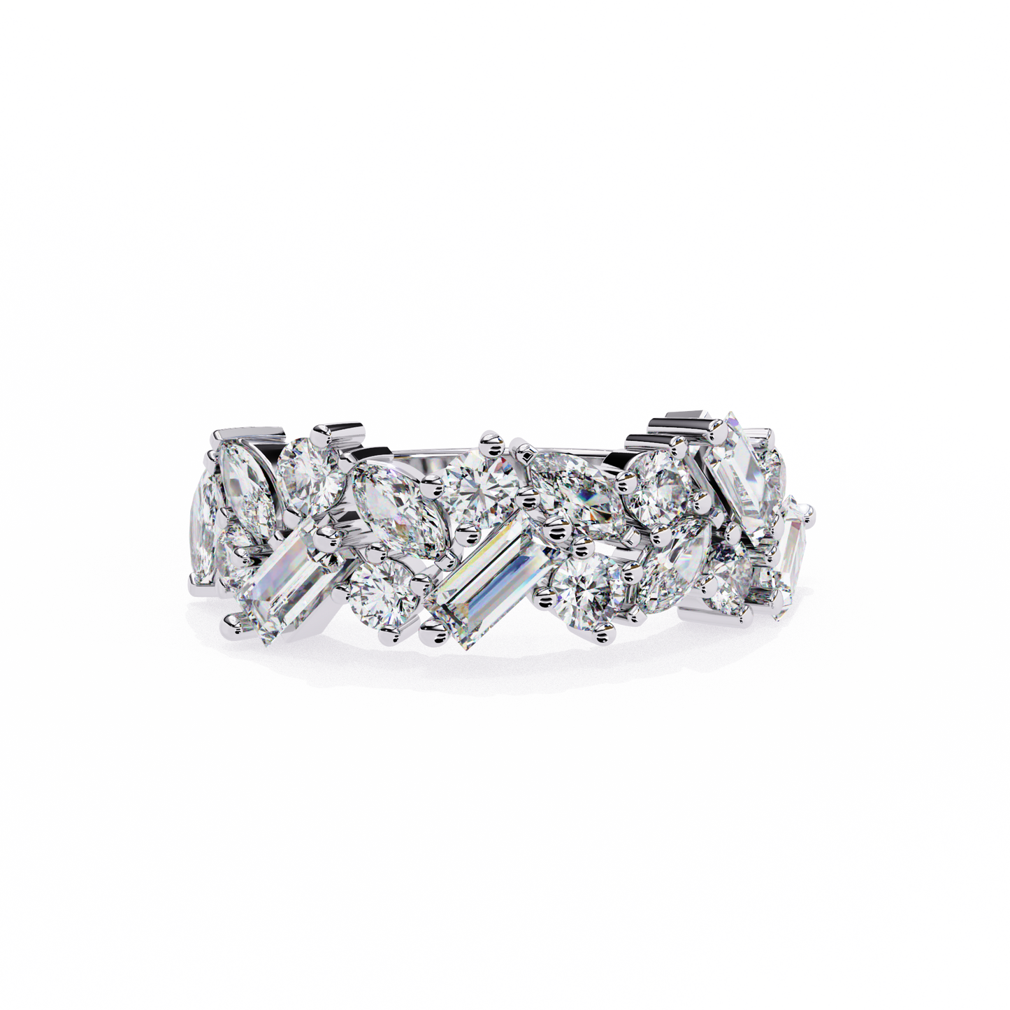 LGD Ring Round & Marquise Stone(1.63ct )In 14k Gold