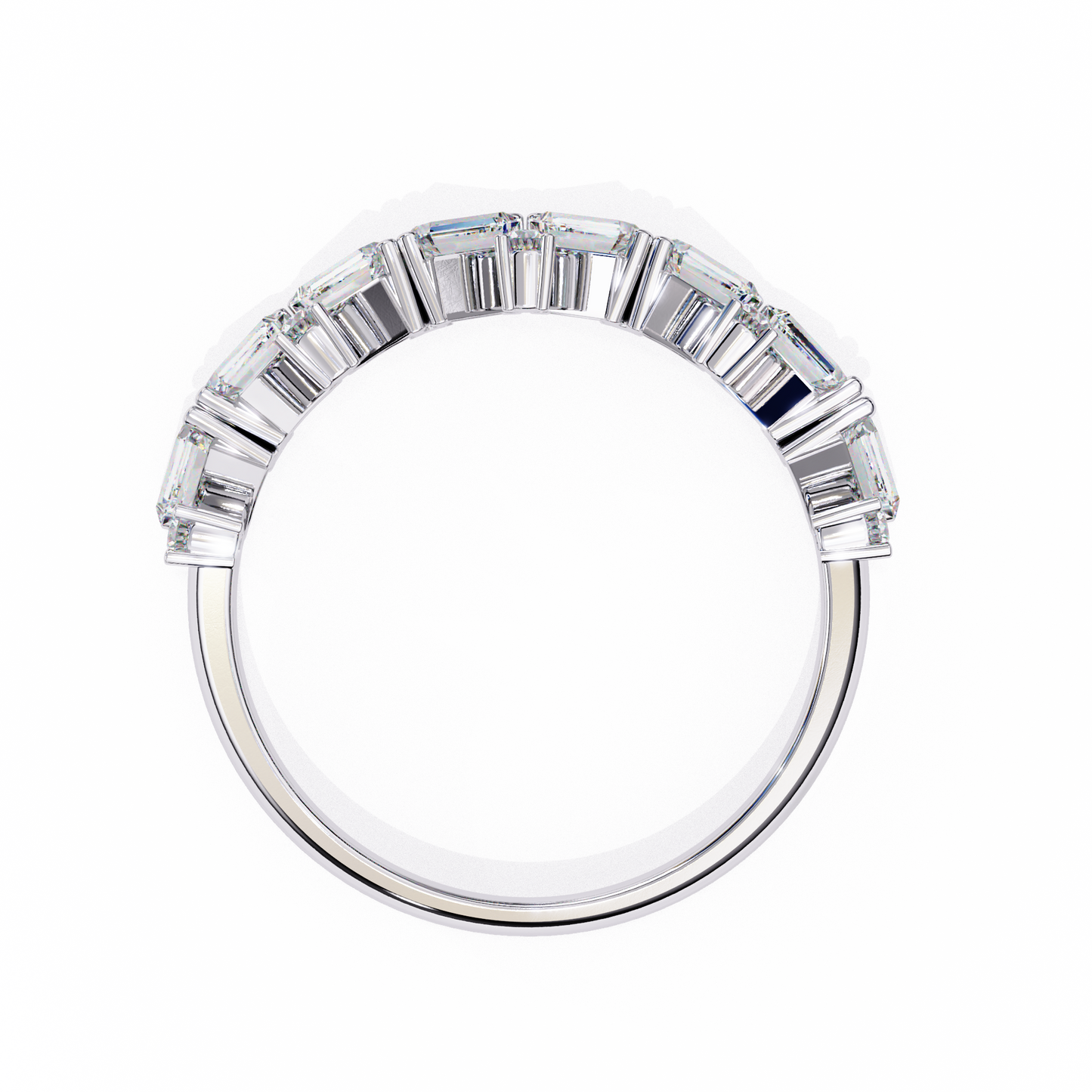 LGD Ring Round & Baguette Stone (0.54ct) In 14K Gold