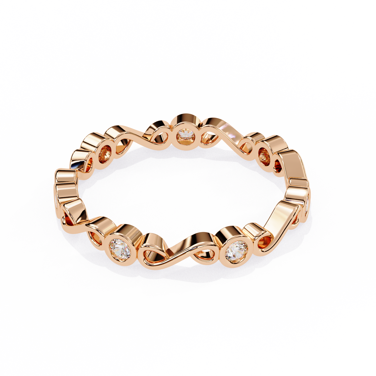 LGD Ring Round Stone (0.21ct) In 14K Gold