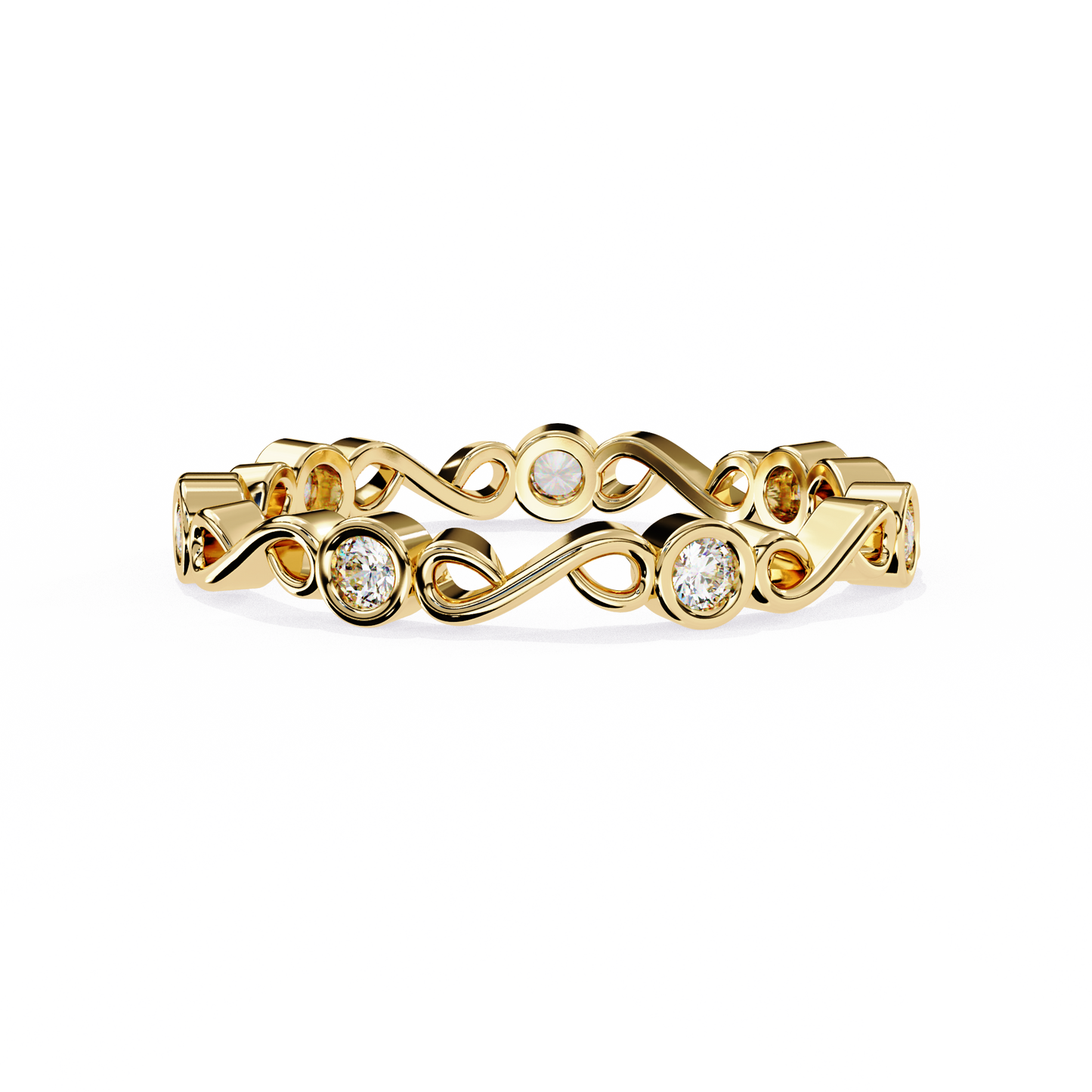 LGD Ring Round Stone (0.21ct) In 14K Gold