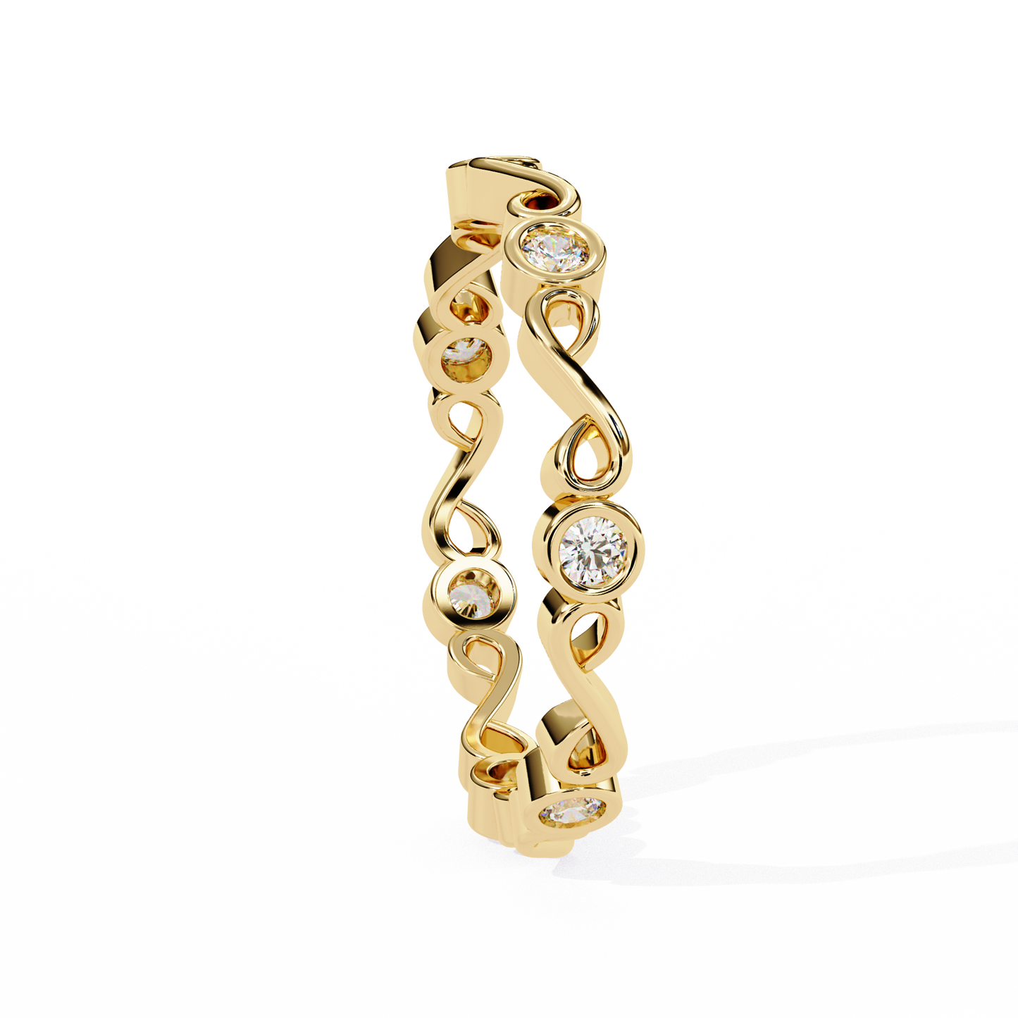 LGD Ring Round Stone (0.21ct) In 14K Gold