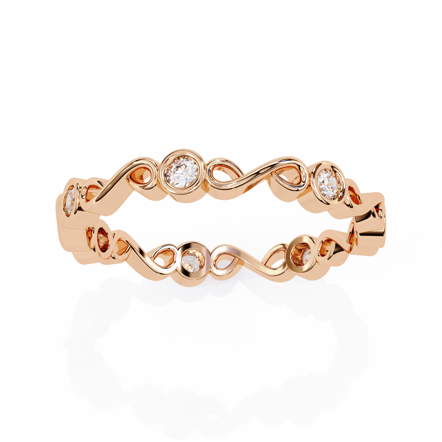 LGD Ring Round Stone (0.21ct) In 14K Gold