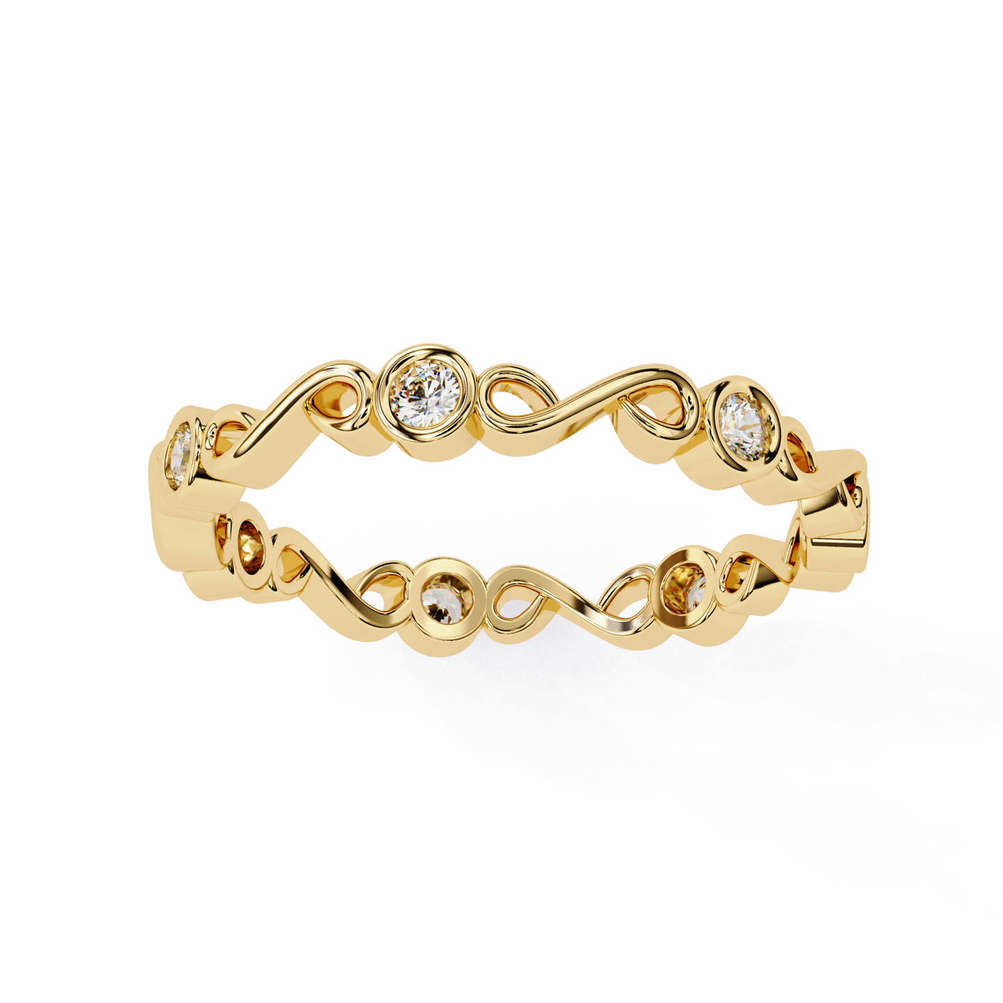 LGD Ring Round Stone (0.21ct) In 14K Gold
