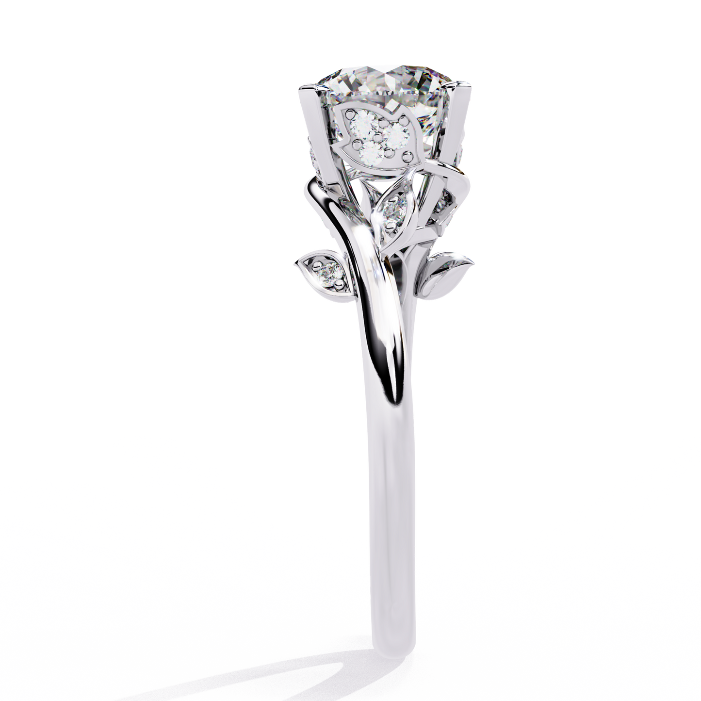 LGD Ring Solitaire Round Stone(1.738ct )In 14k Gold #LGD-RD-CD195