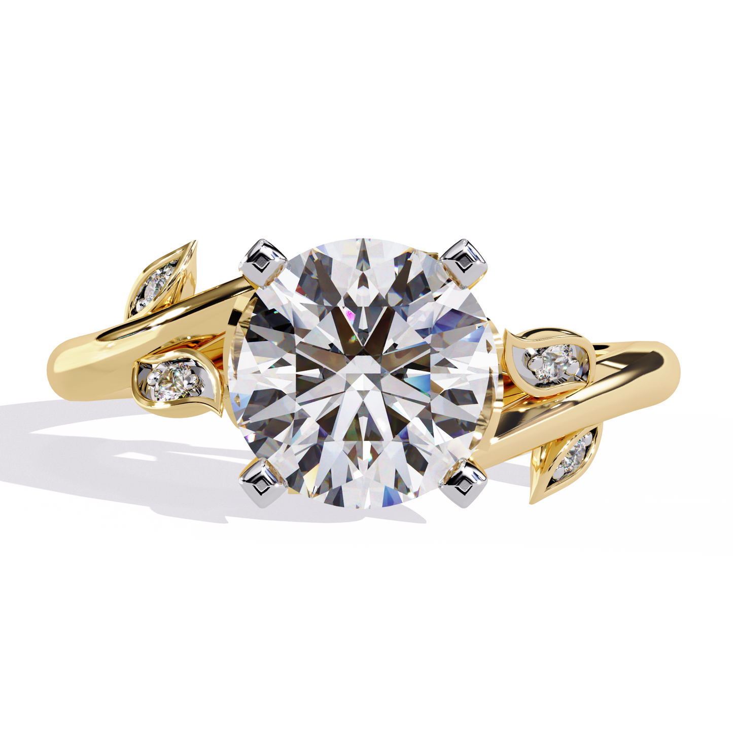 LGD Ring Solitaire Round Stone(1.738ct )In 14k Gold #LGD-RD-CD195