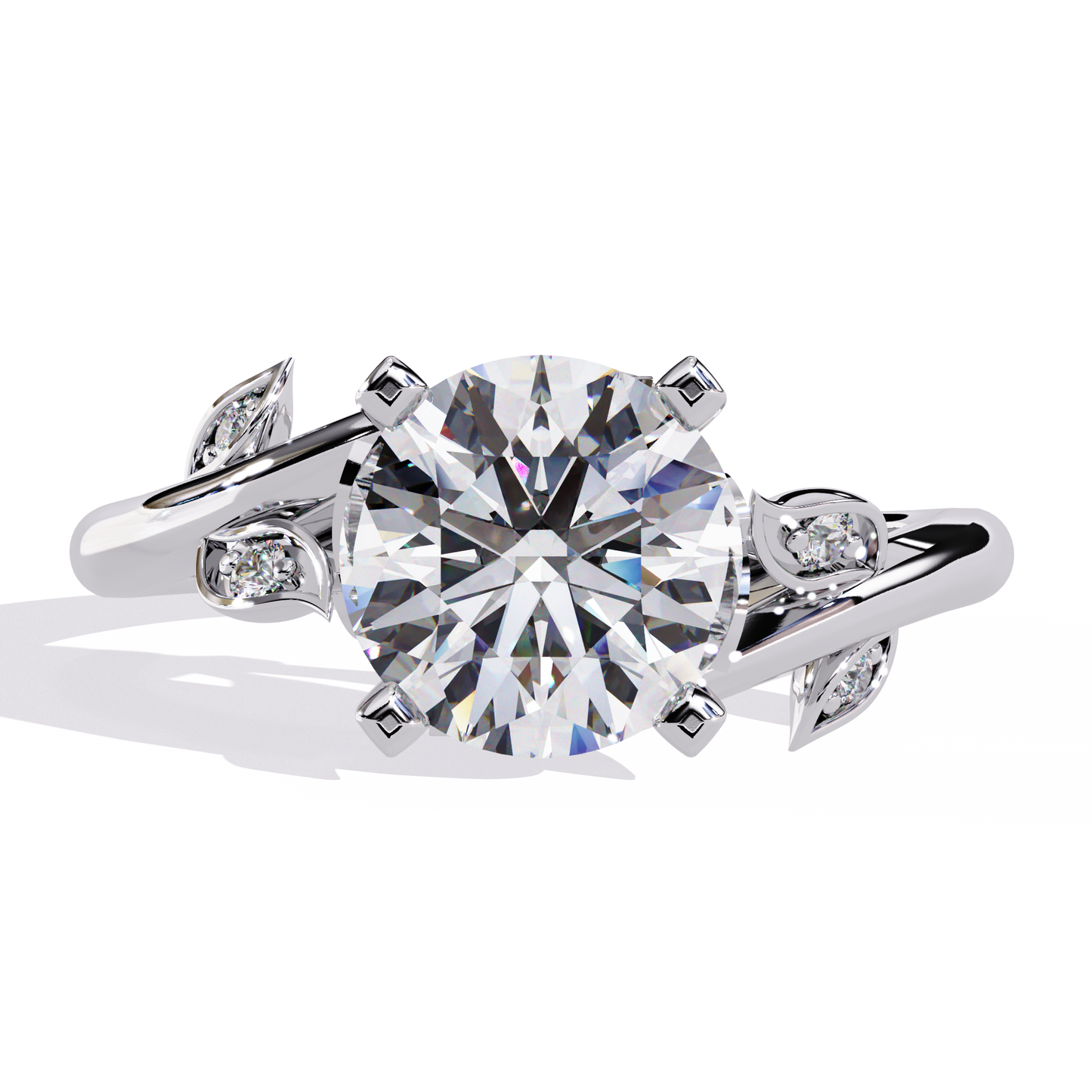 LGD Ring Solitaire Round Stone(1.738ct )In 14k Gold #LGD-RD-CD195