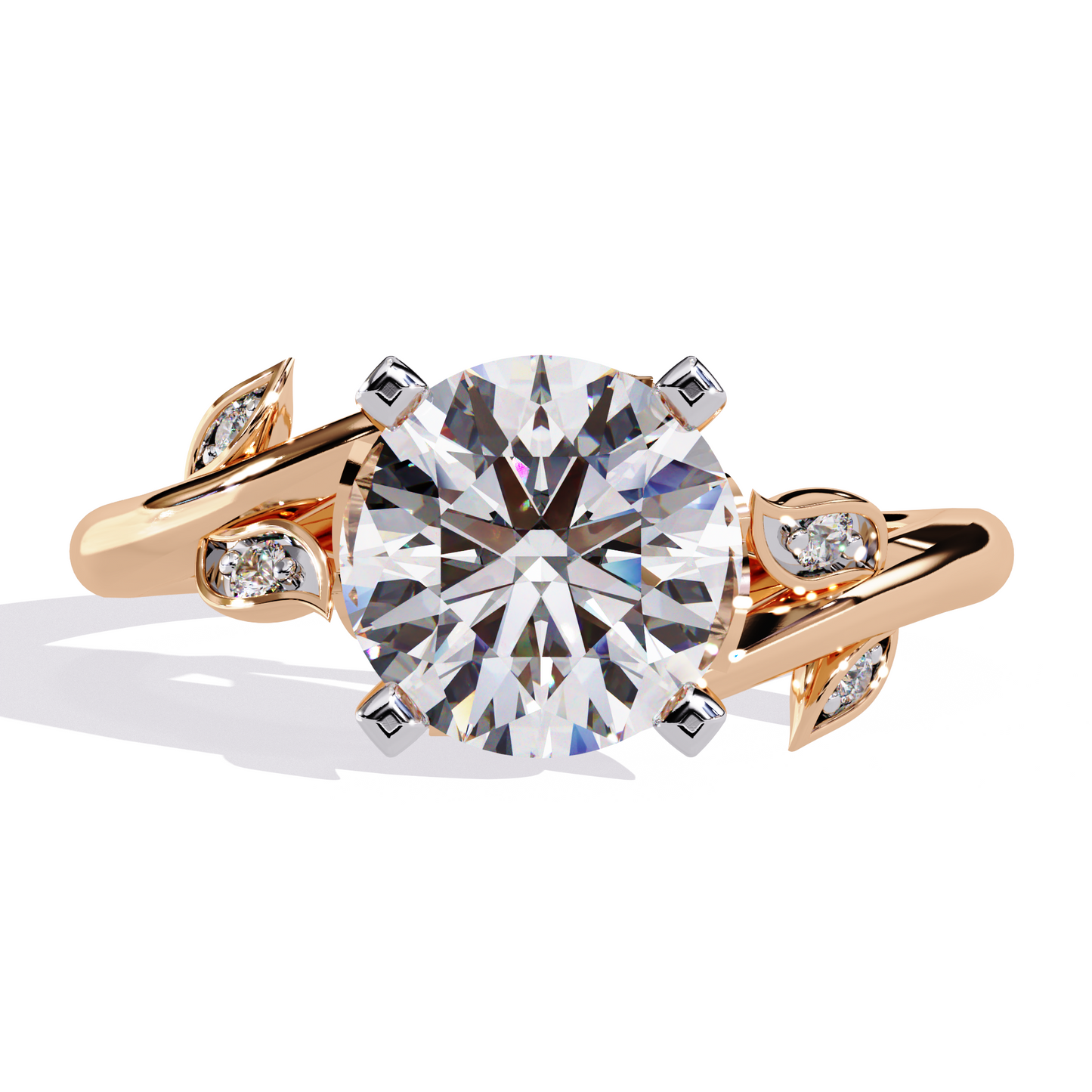 LGD Ring Solitaire Round Stone(1.738ct )In 14k Gold #LGD-RD-CD195