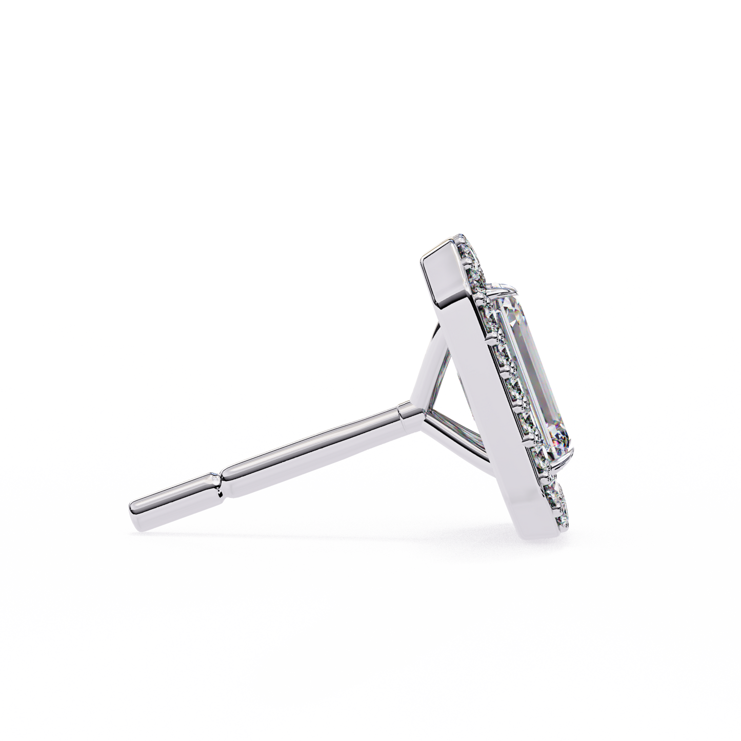 LGD Ear Studs Emerald Stone (1.70ct Pair) In 14K Gold