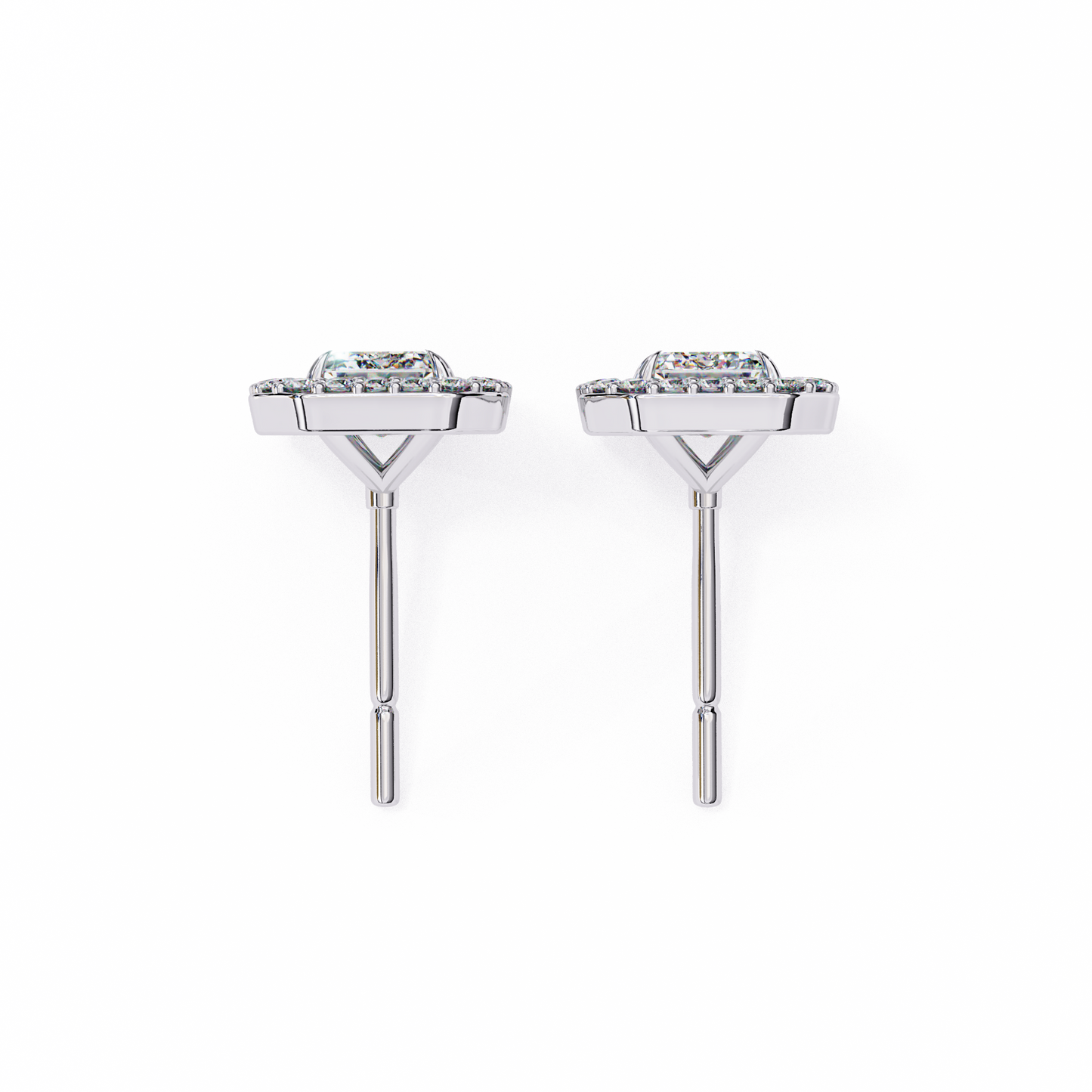 LGD Ear Studs Emerald Stone (1.70ct Pair) In 14K Gold