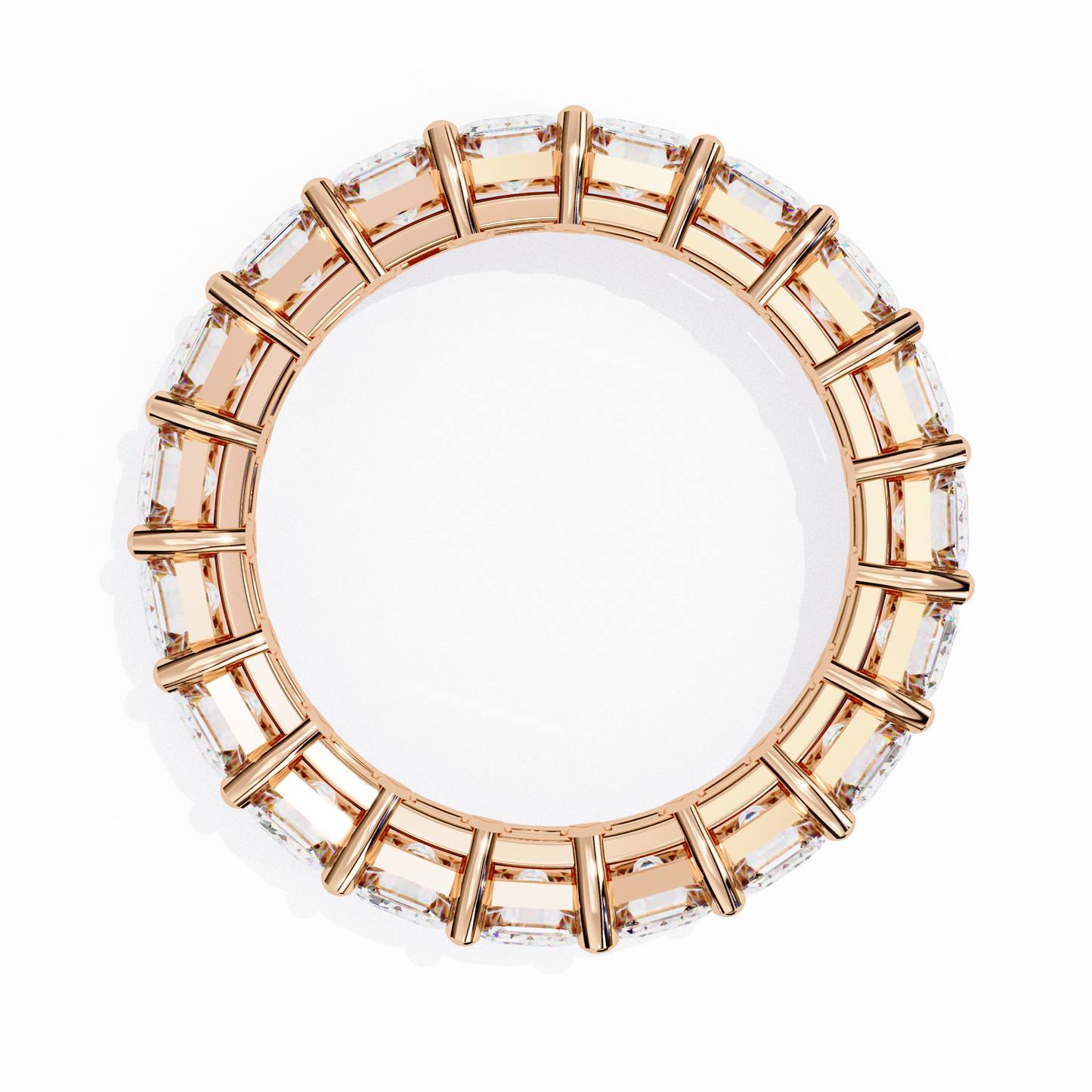 LGD Band Ring Emerald Stone (4.94ct) In 14K Gold