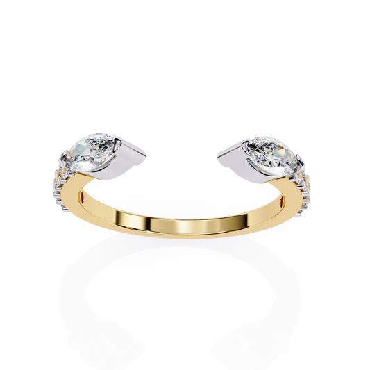 LGD Band Ring Marquise Stone (0.46ct) In 14K Gold