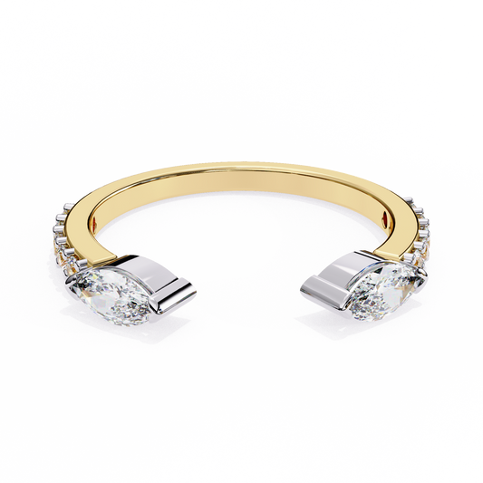 LGD Band Ring Marquise Stone (0.46ct) In 14K Gold
