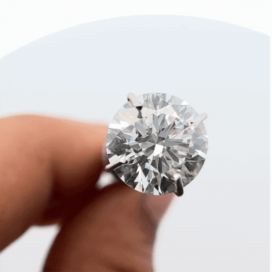 IGI Certified 3.45ct - 3.50ct Round Lab Grown Diamond - E Color, VS 1 Clarity