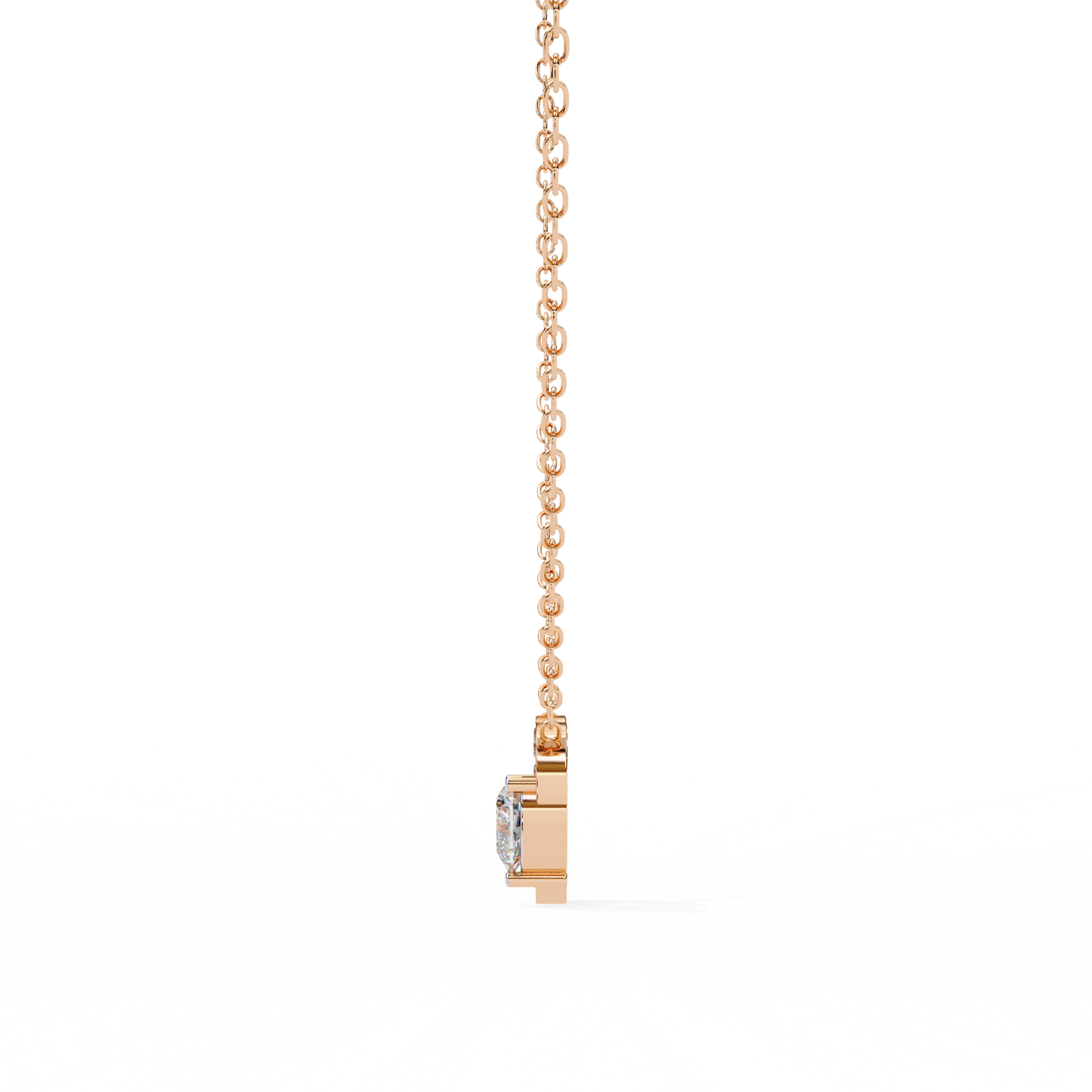 LGD Pendant Heart Stone (0.87ct ) In 14K Gold Without Chain