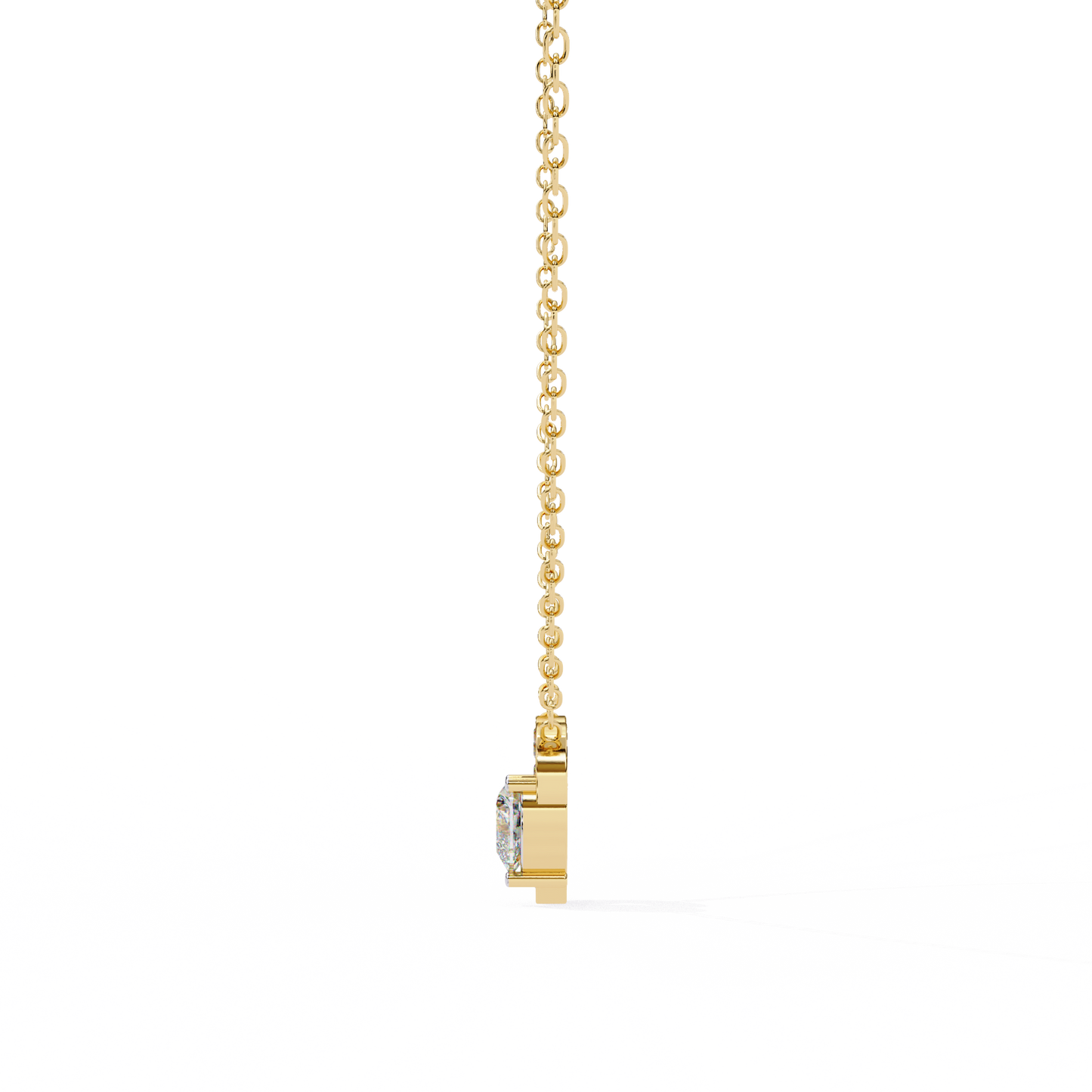 LGD Pendant Heart Stone (0.87ct ) In 14K Gold Without Chain