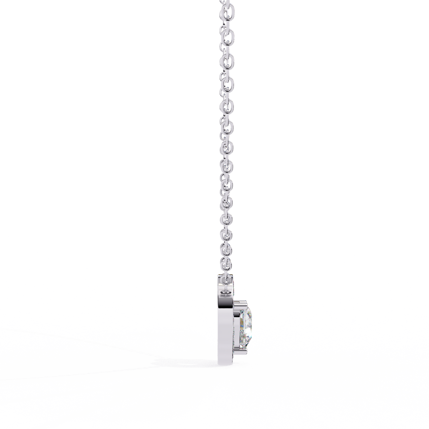 LGD Pendant Heart Stone (0.87ct ) In 14K Gold Without Chain