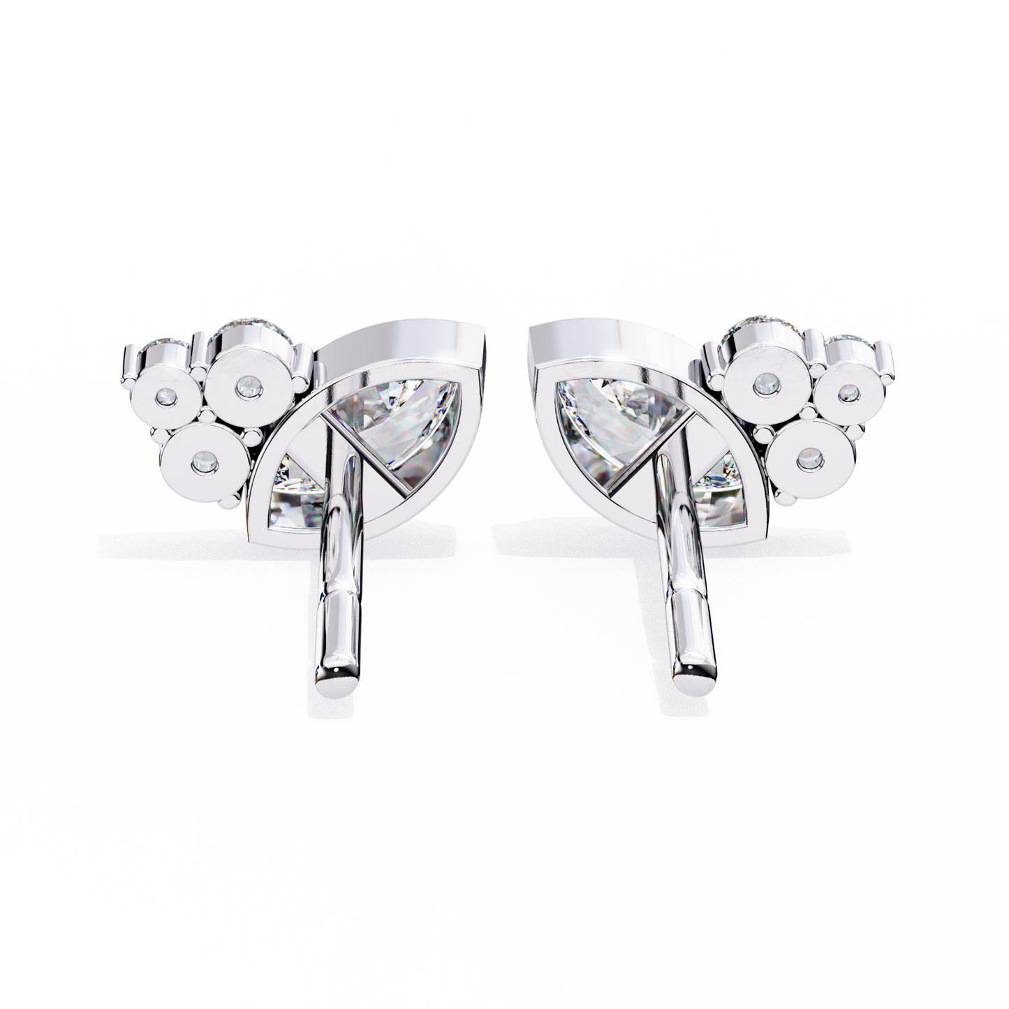 LGD  Ear Studs Marquise Stone (0.48ct Pair) In 14K Gold