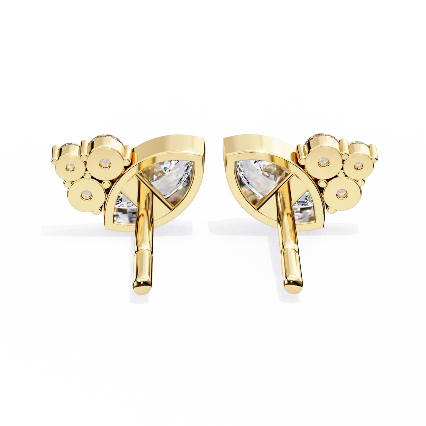 LGD  Ear Studs Marquise Stone (0.48ct Pair) In 14K Gold