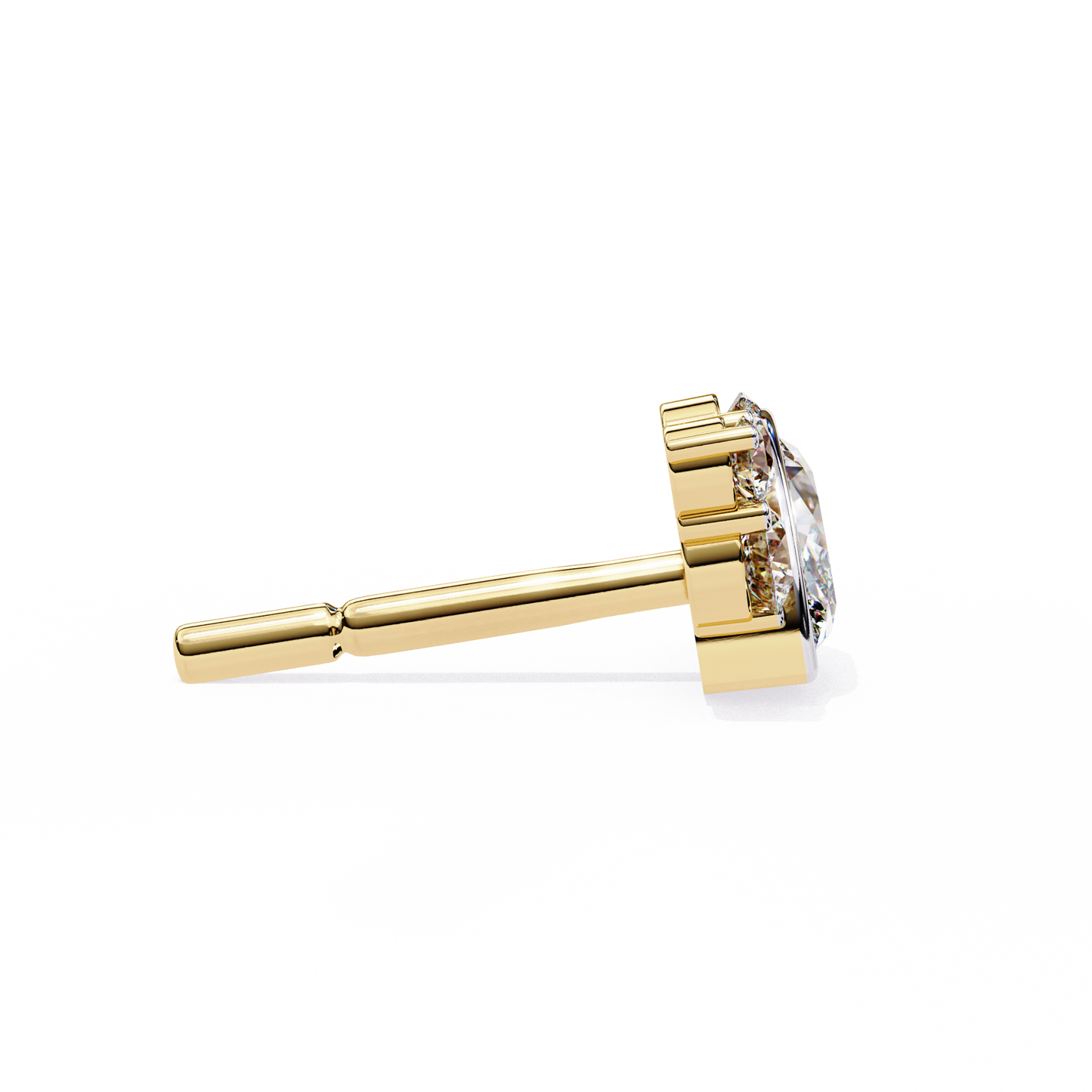 LGD  Ear Studs Marquise Stone (0.48ct Pair) In 14K Gold