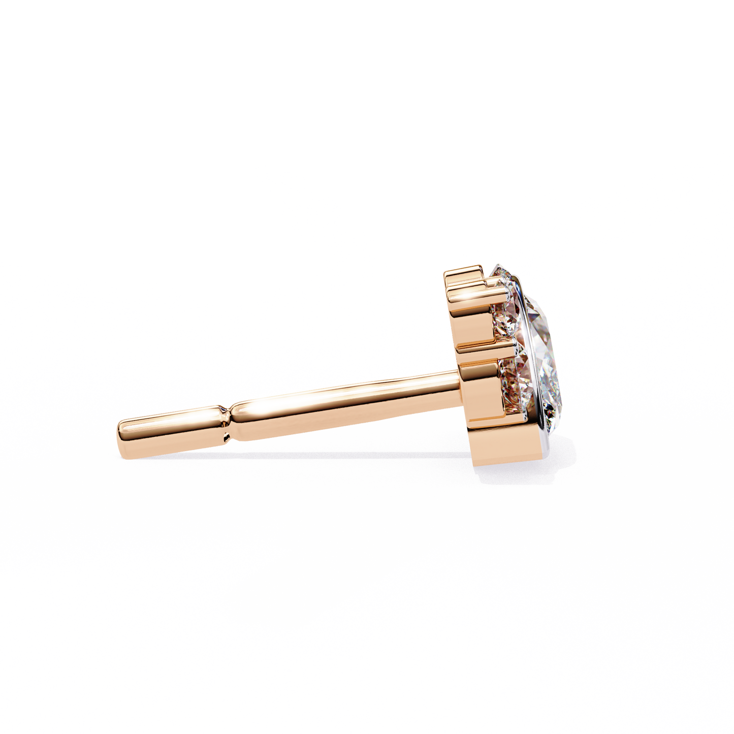 LGD  Ear Studs Marquise Stone (0.48ct Pair) In 14K Gold