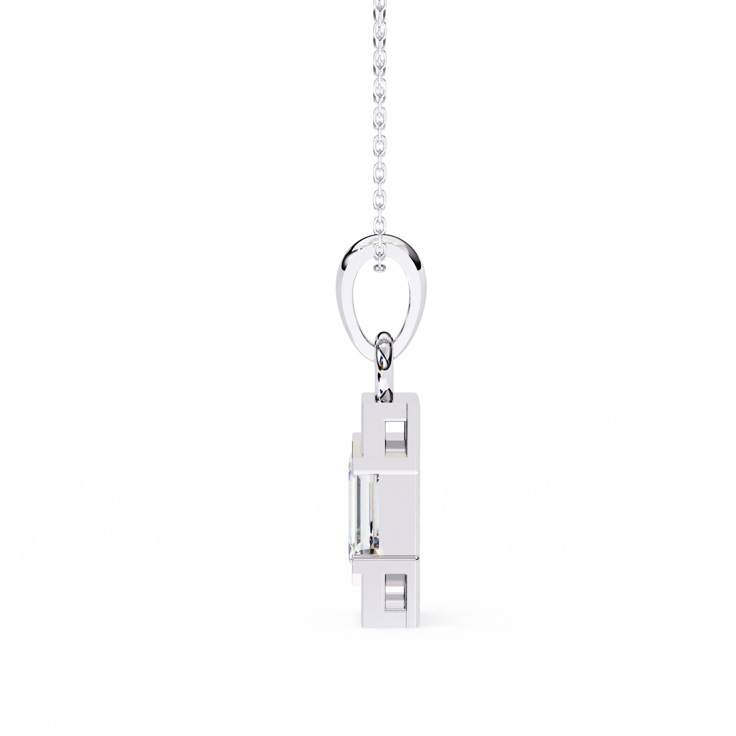 LGD Solitaire Pendant Emerald Stone (1.05ct) In 14K Gold Without Chain