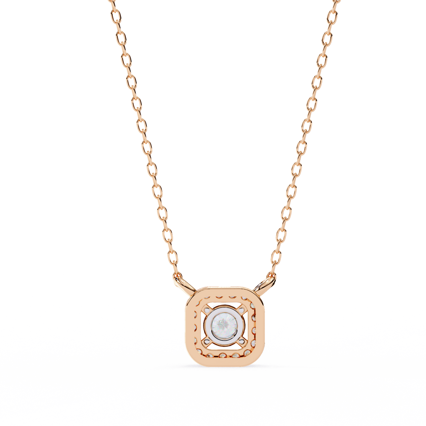 LGD Pendant Round  Stone (0.3ct ) In 14K Gold Without Chain
