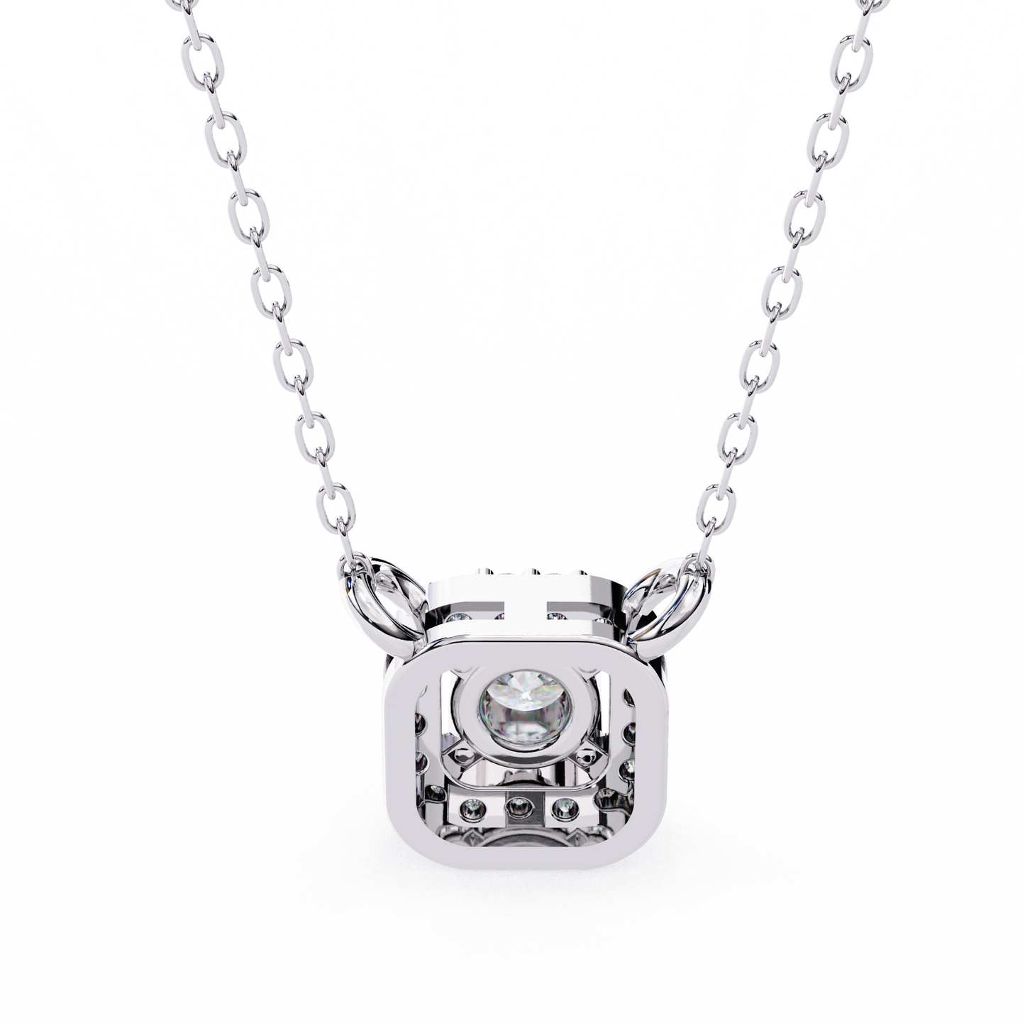 LGD Pendant Round  Stone (0.3ct ) In 14K Gold Without Chain