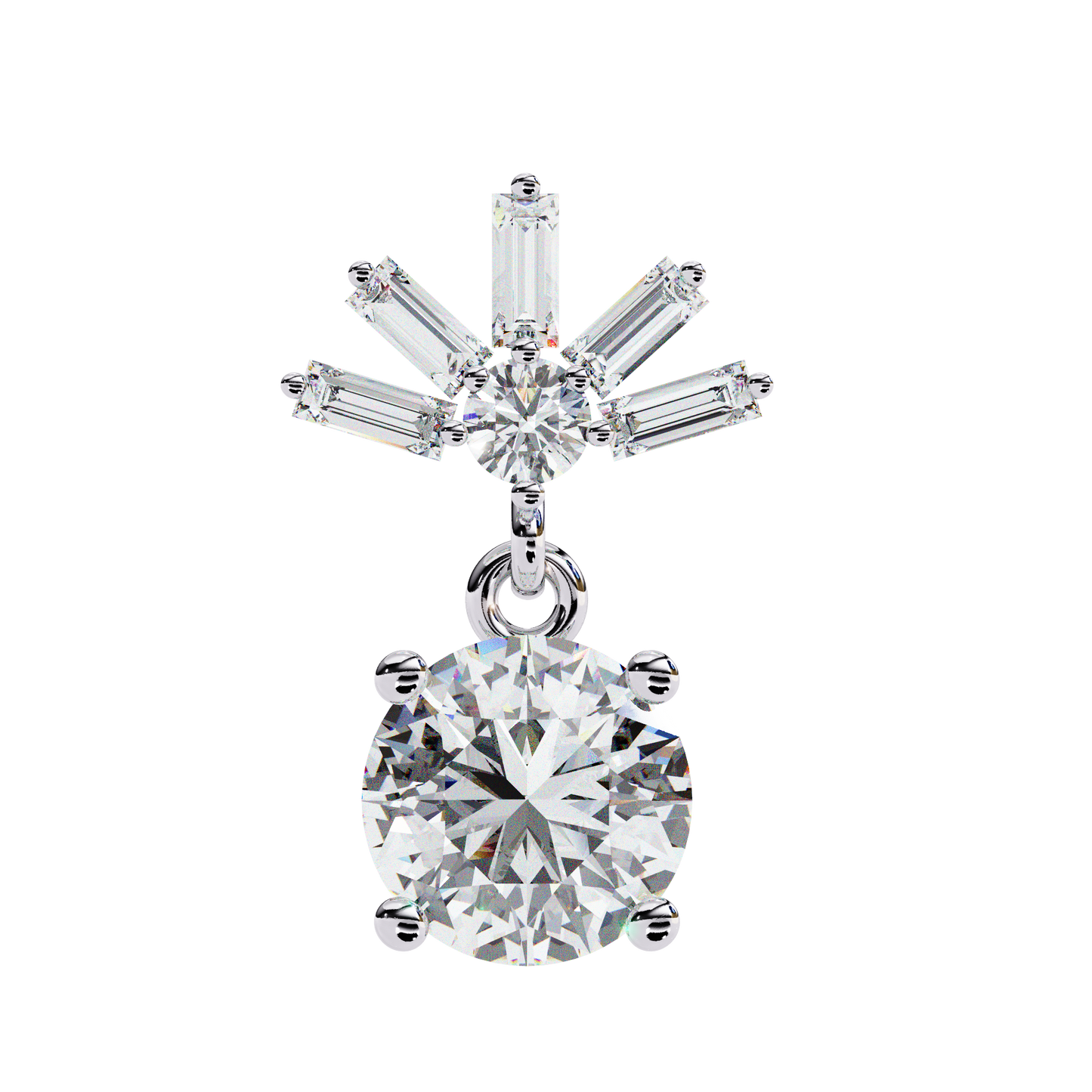 LGD  Ear Studs  Round Stone (0.34ct Pair) In 14K Gold    #LGD-RD-SE042